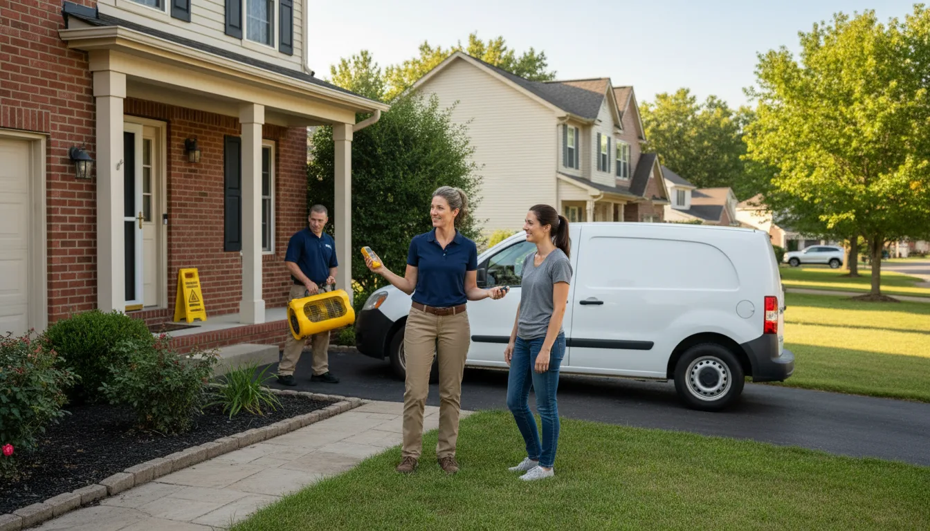 Residential water damage restoration in Curtis, NE
